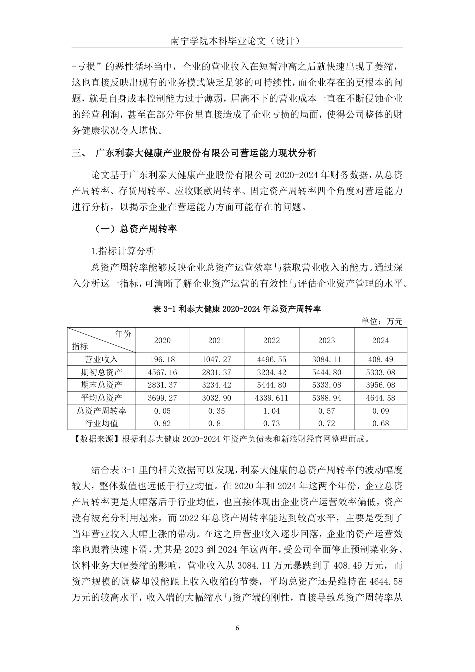 26年CH会计学 小型制造业企业营运能力分析——以广东利泰大健康产业股份有限公司为例终稿全日制-约20819字符.pdf_第9页