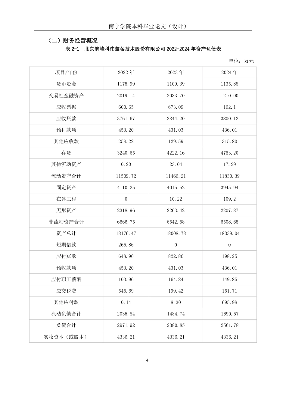 26年CH会计学 制造企业营运能力存在问题及应对策略分析——以北京航峰科伟装备技术股份有限公司为例终稿全日制-约18071字符.pdf_第7页