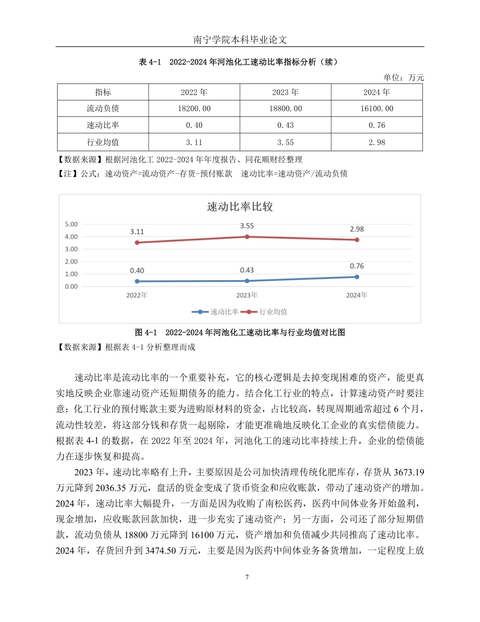26年CH财务管理 小型化学制品企业偿债能力分析——以广西河池化工股份有限公司为例终稿全日制-约16685字符.pdf_第10页