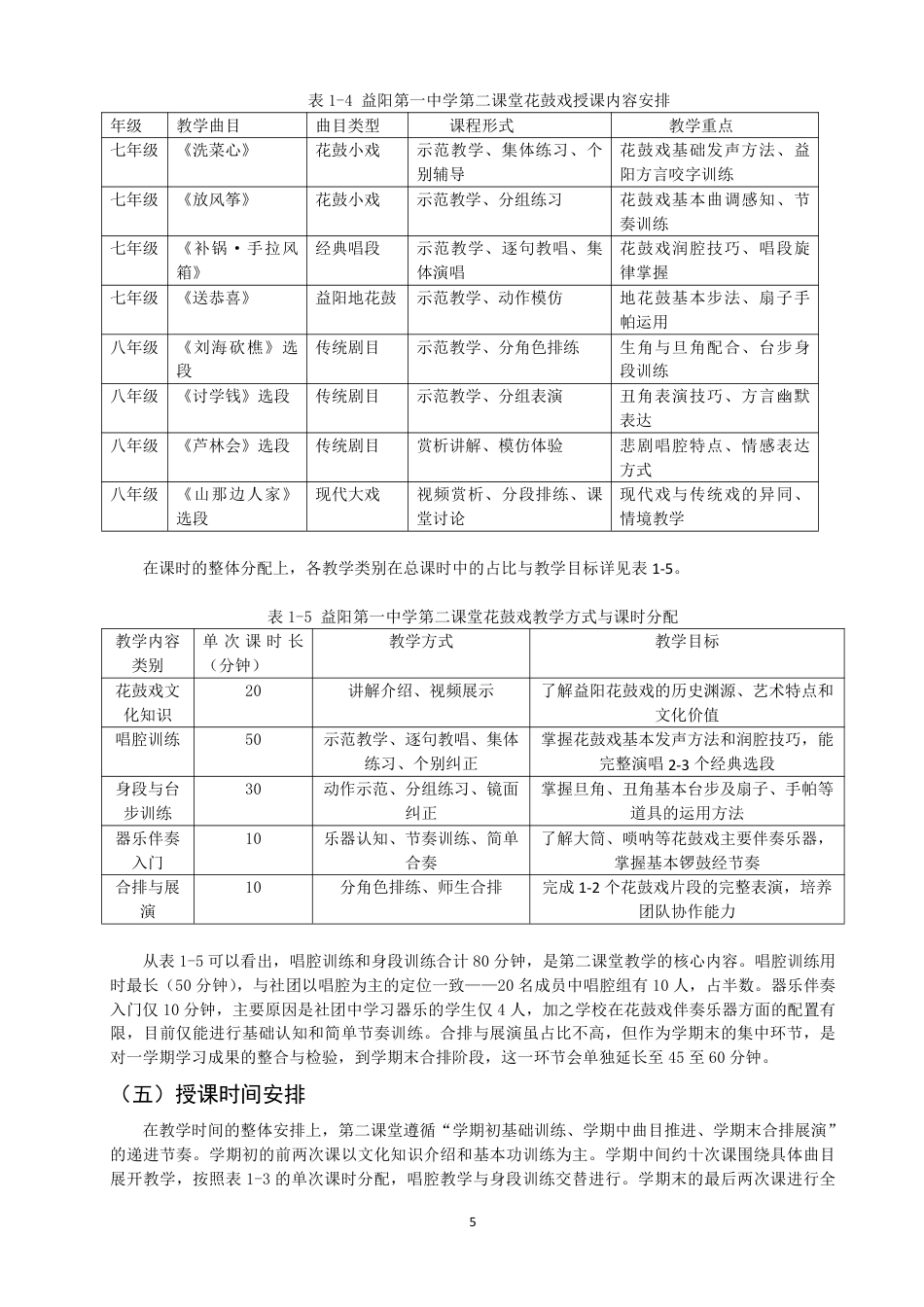 26年CH音乐学师范 湖南省益阳第一中学第二课堂花鼓戏教学现状调查与思考-终稿全-约15847字符.pdf_第8页