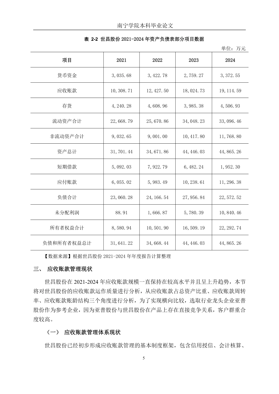 26年CH中型汽车零部件企业应收账款管理分析——以世昌股份为例-约19737字符.pdf_第9页