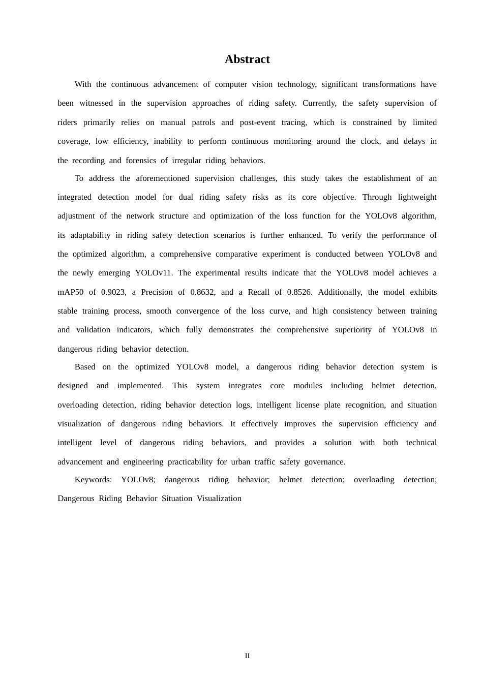 26年CH数据科学与大数据 基于YOLOv8的危险骑行行为检测方法研究与系统实现-终稿全(16175字).docx_第2页