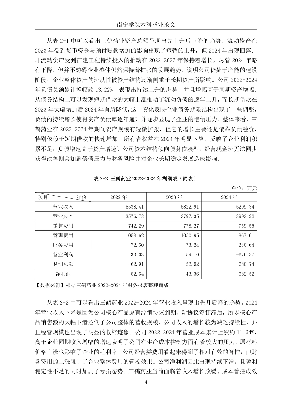 26年CH会计学 中型医药制造企业偿债能力分析——以广西梧州三鹤药业股份有限公司为例终稿全日制-约16765字符.pdf_第7页