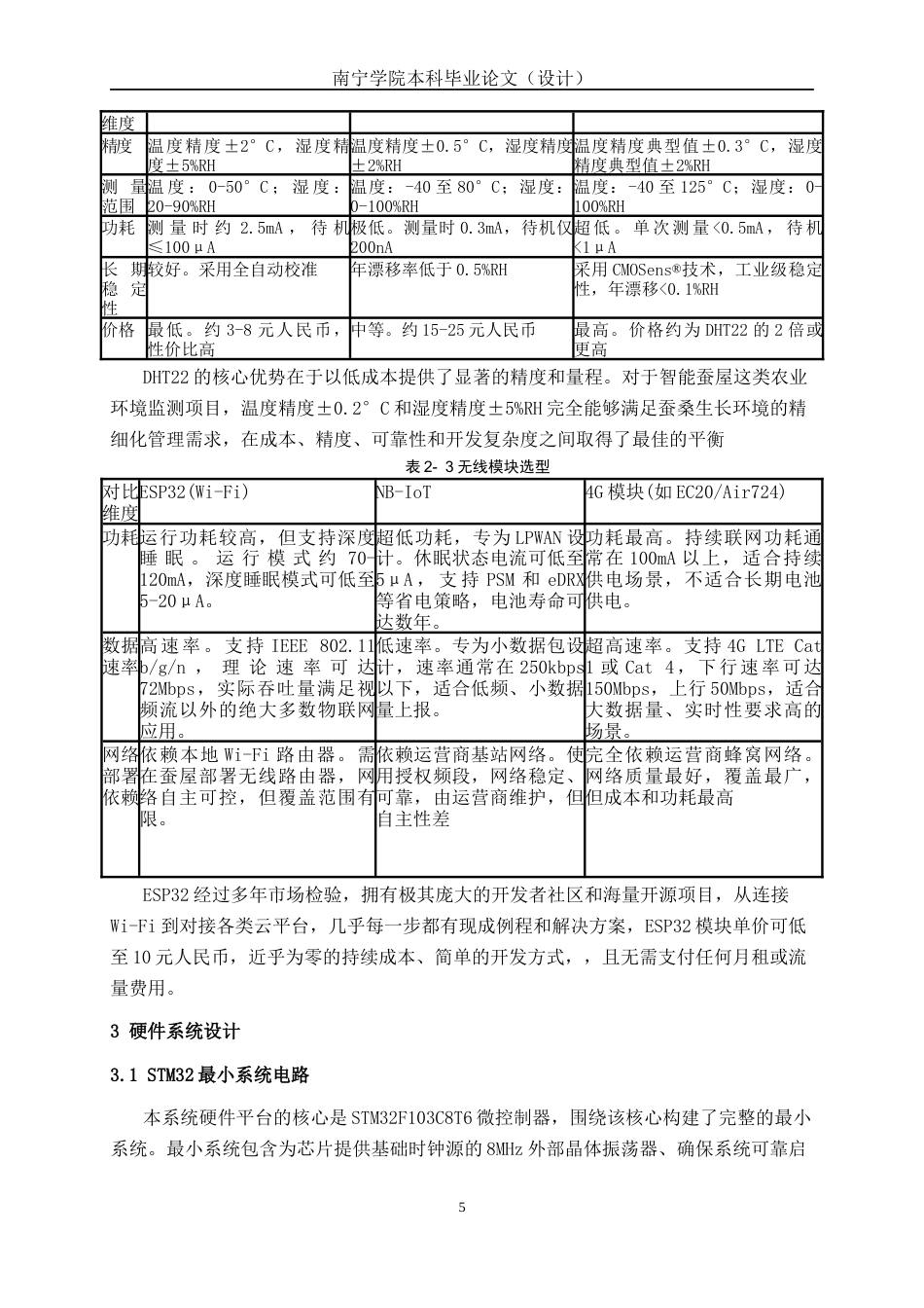 26年CH机器人工程 基于 STM32 的多环境参数监测智能蚕屋系统开发与设计终稿全日制(13307字).docx_第10页