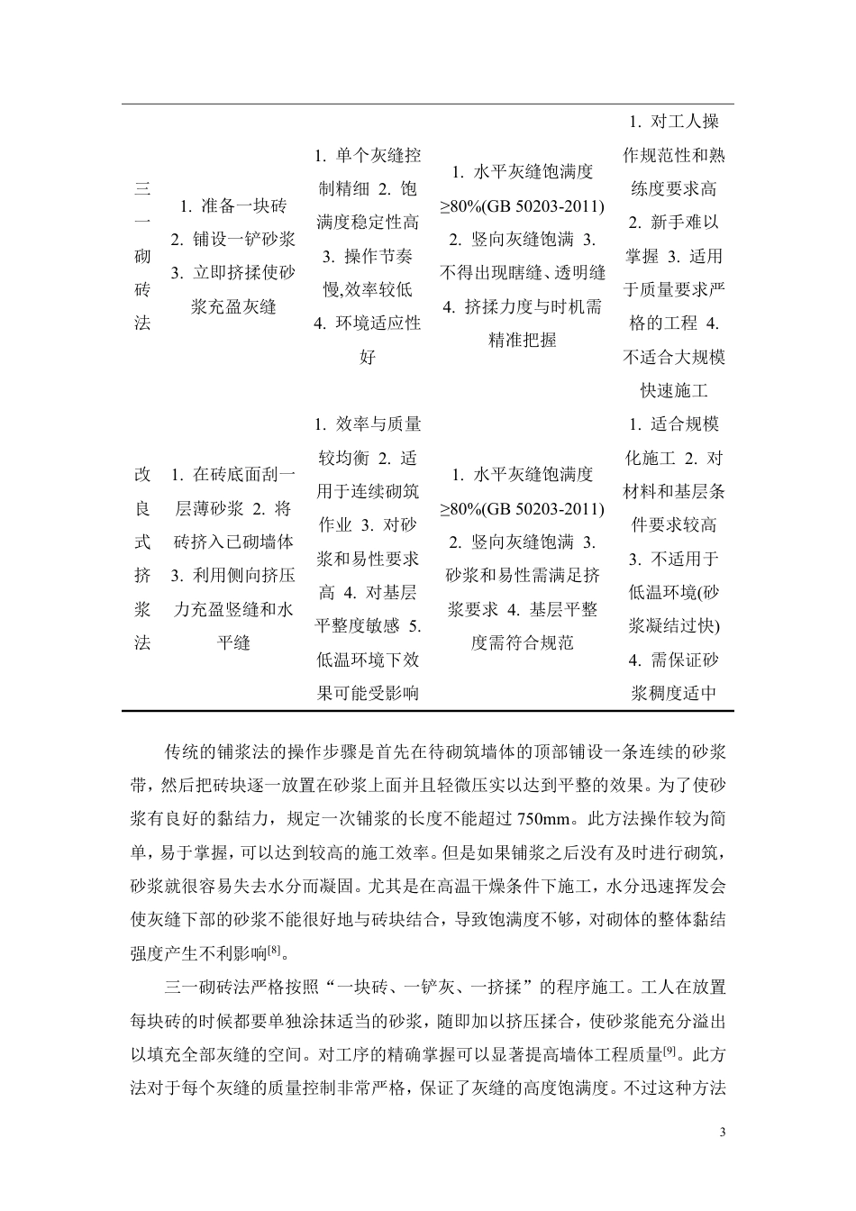 26年CH砌筑施工工艺对砌体灰缝饱满度合格率的影响及工程应用研究-约10201字符.pdf_第5页