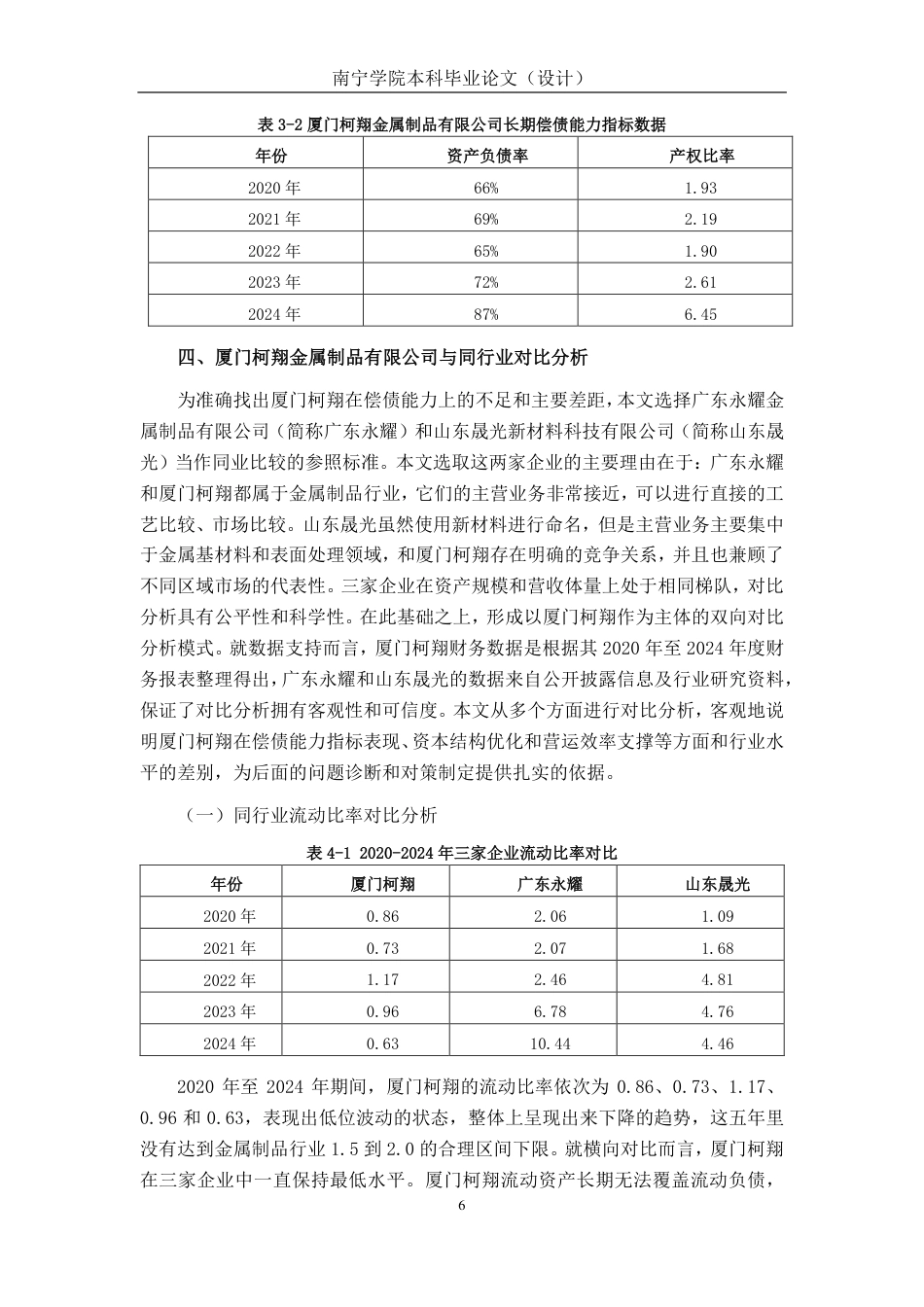 26年CH会计学 厦门柯翔金属制品有限公司偿债能力分析终稿全日制-约16248字符.pdf_第9页