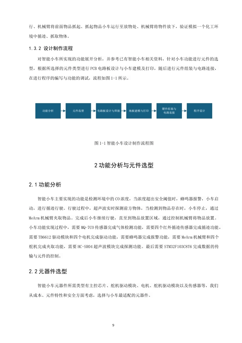 26年CH汽车服务工程 关键词：智能小车；气体检测；自动循迹；物品搬运-终稿全(15875字).docx_第8页