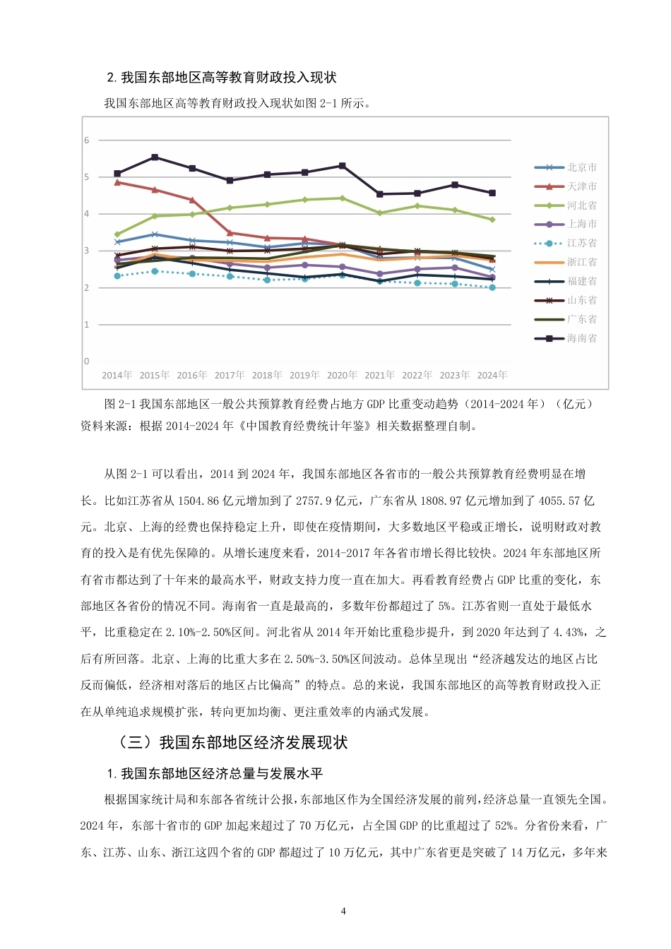 26年CH经济学 我国东部地区高等教育财政投入对经济发展的影响研究-终稿全日制-约20332字符.pdf_第7页
