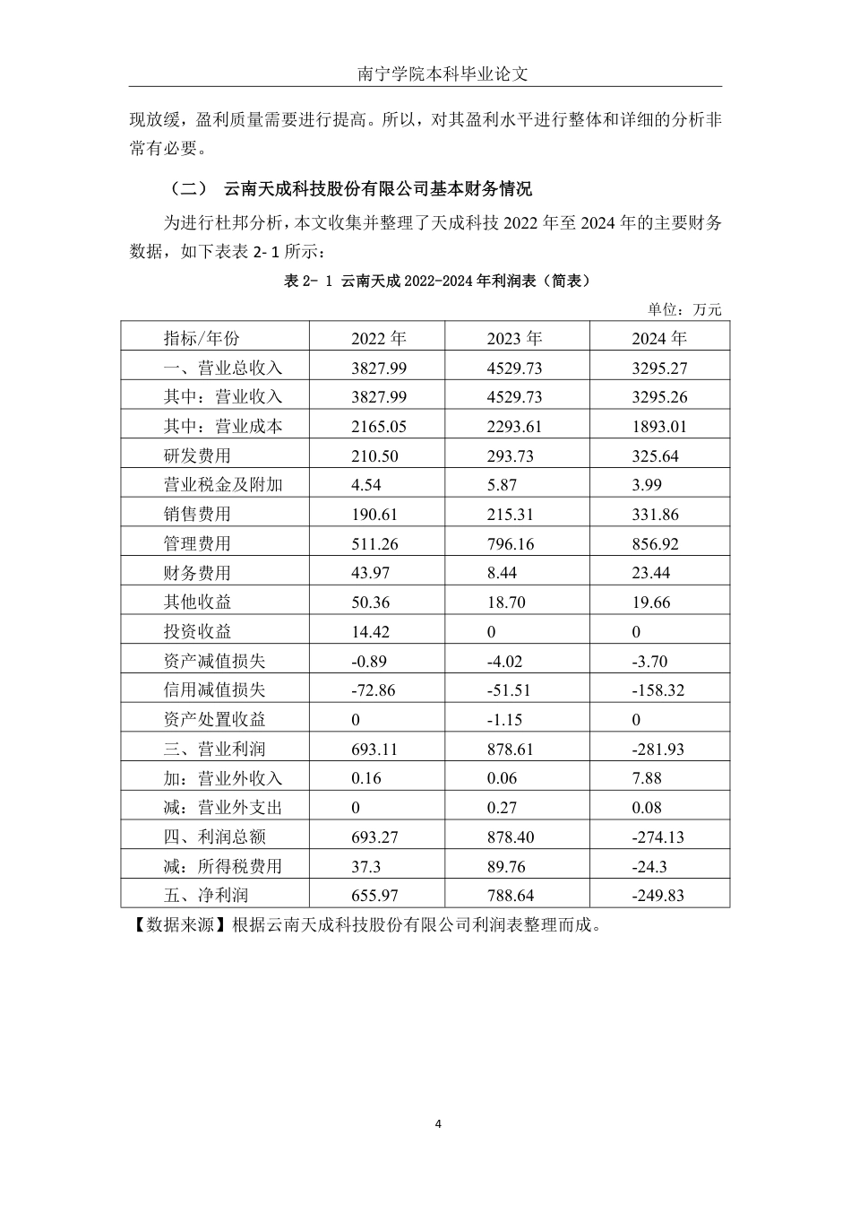 26年CH财务管理 基于杜邦分析法的小型企业盈利水平分析——以云南天成科技股份有限公司为例终稿全日制-约14283字符.pdf_第7页