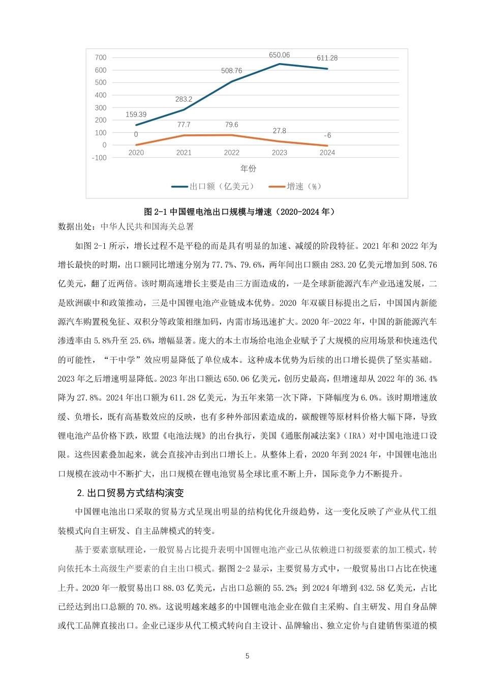 26年CH国际经济贸易 双碳背景下中国锂电池出口竞争力研究-终稿全-约26157字符.pdf_第8页