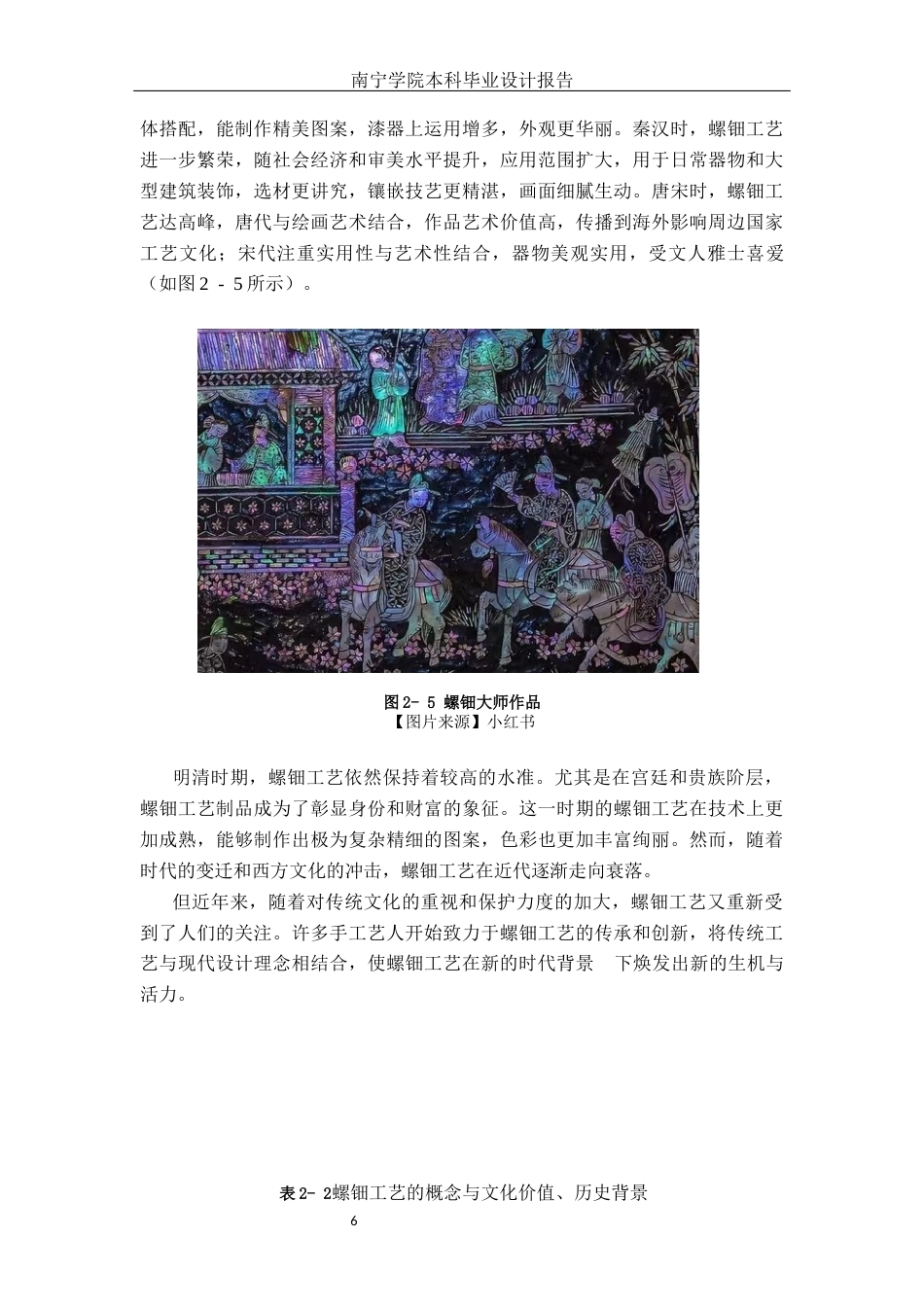 26年CH视觉传达设计 壮锦纹样与螺钿工艺融合下的“钿绘天章”文创设计实践终稿全日制(13892字).docx_第9页