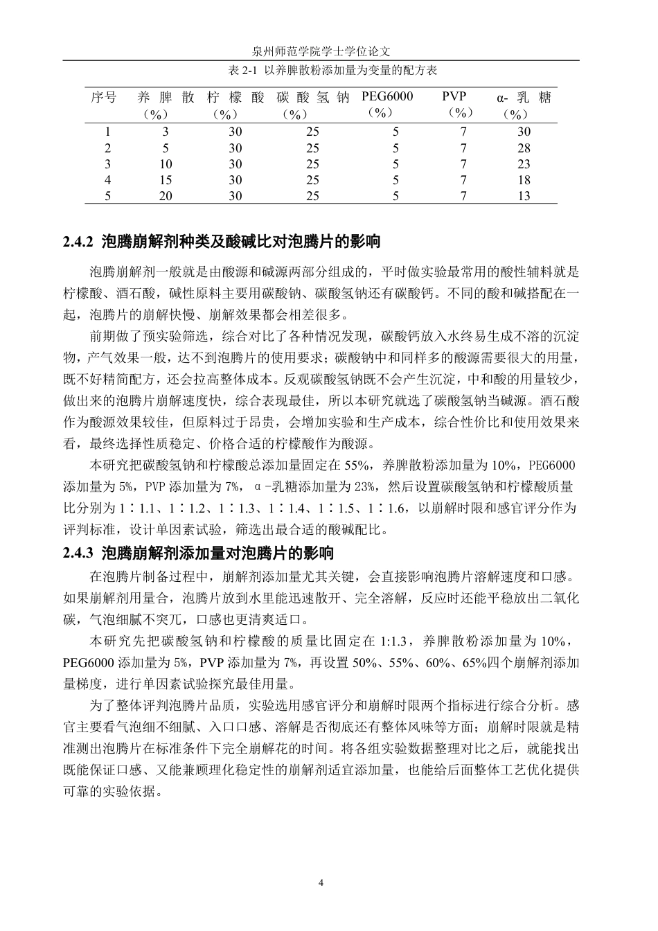 26年CH食品科学 养脾散泡腾片制备工艺的研究-终稿全日制-约12551字符.pdf_第7页