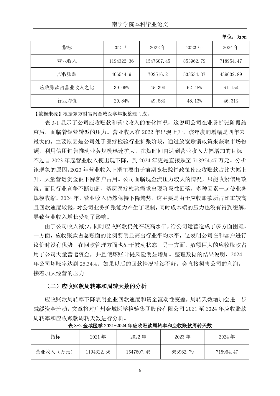26年CH会计学 广州金域医学检验集团股份有限公司应收账款管理问题分析终稿全日制-约21260字符.pdf_第10页