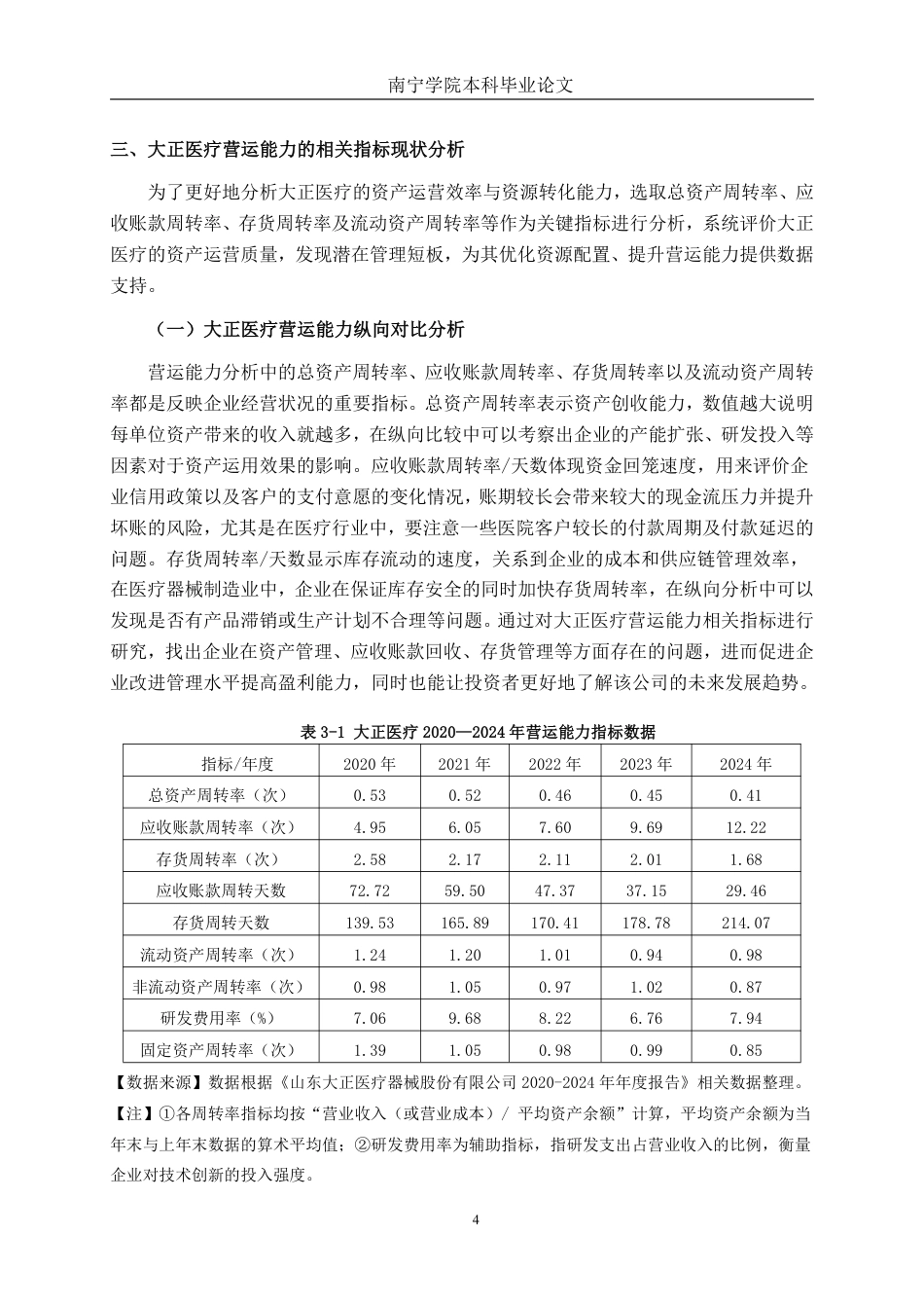 26年CH会计学 山东大正医疗器械股份有限公司营运能力分析终稿全日制-约17308字符.pdf_第7页