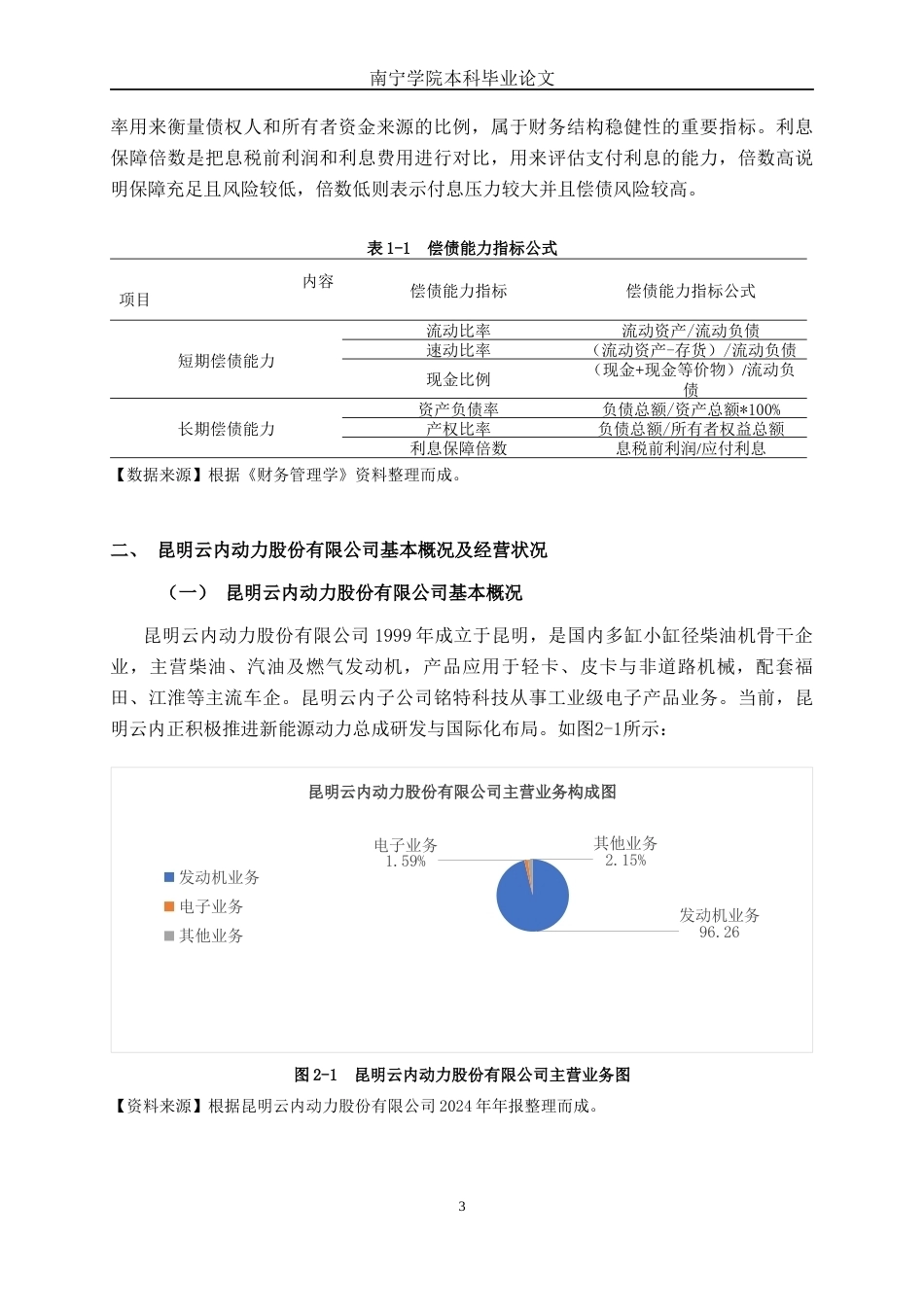 26年CH财务管理 大型制造企业偿债能力探析——以昆明云内动力股份有限公司为例终稿全日制(19092字).docx_第8页