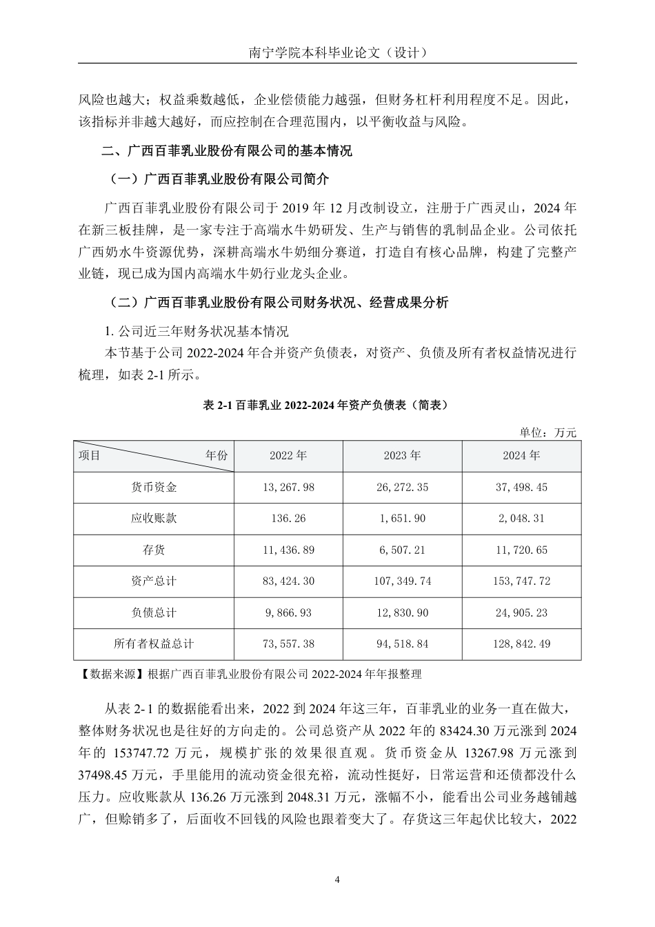 26年CH基于杜邦分析法的食品企业盈利能力分析——以广西百菲乳业股份有限公司为例-约17645字符.pdf_第7页