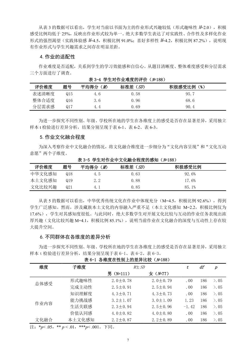 26年CH小学教育西藏地区小学语文第二学段作业设计现况调查研究-终稿-约20471字符.pdf_第10页