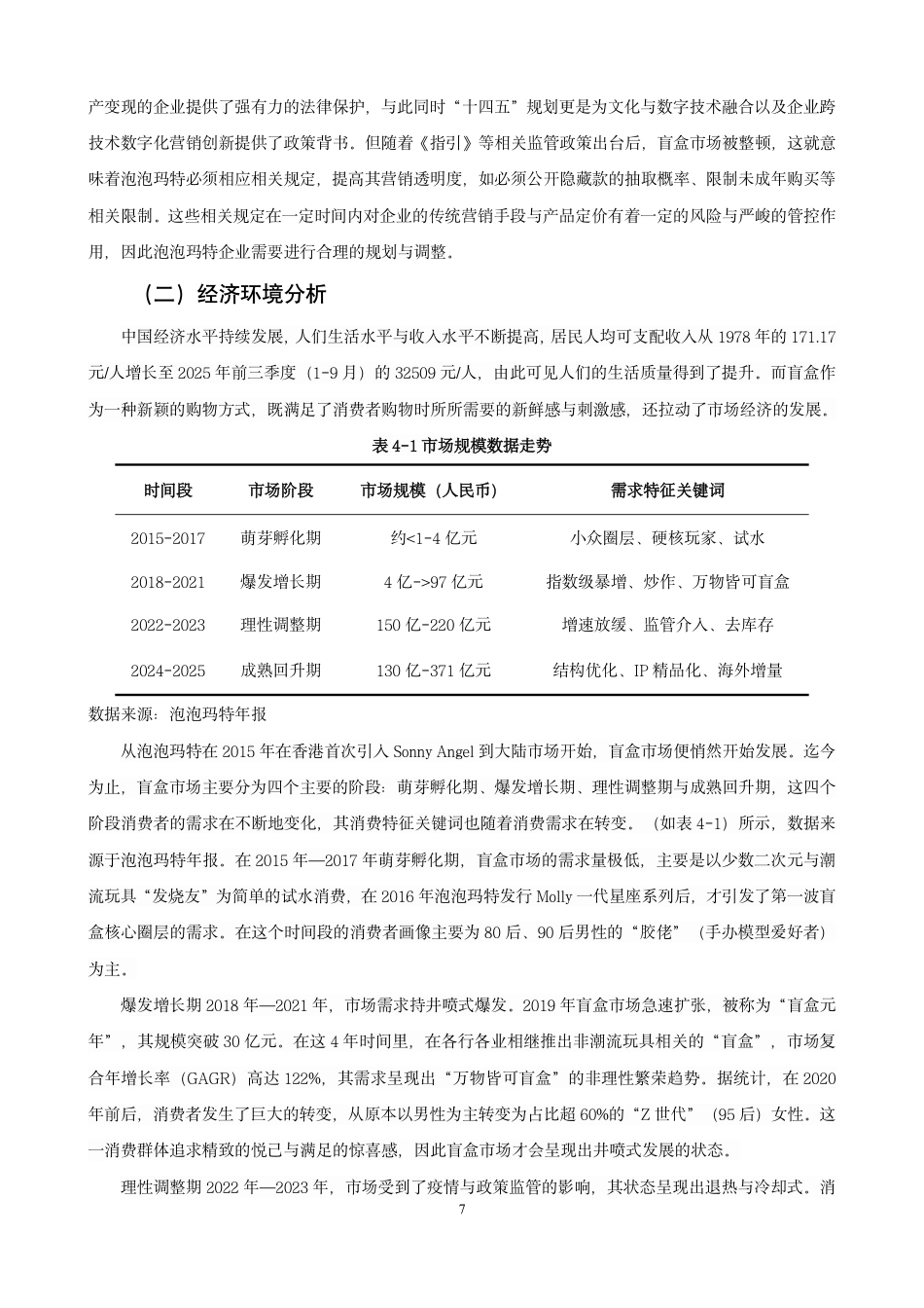 26年CH市场营销 基于PEST分析模型的泡泡玛特企业营销策略研究非全-约17107字符.pdf_第10页