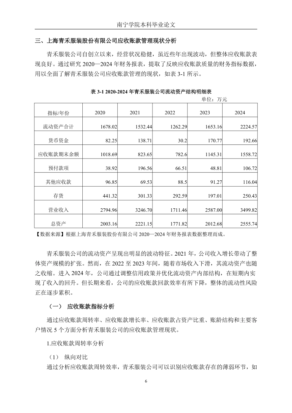 26年CH财务管理 上市服装企业应收账款管理优化研究——以上海青禾服装股份有限公司为例终稿全日制-约21098字符.pdf_第9页