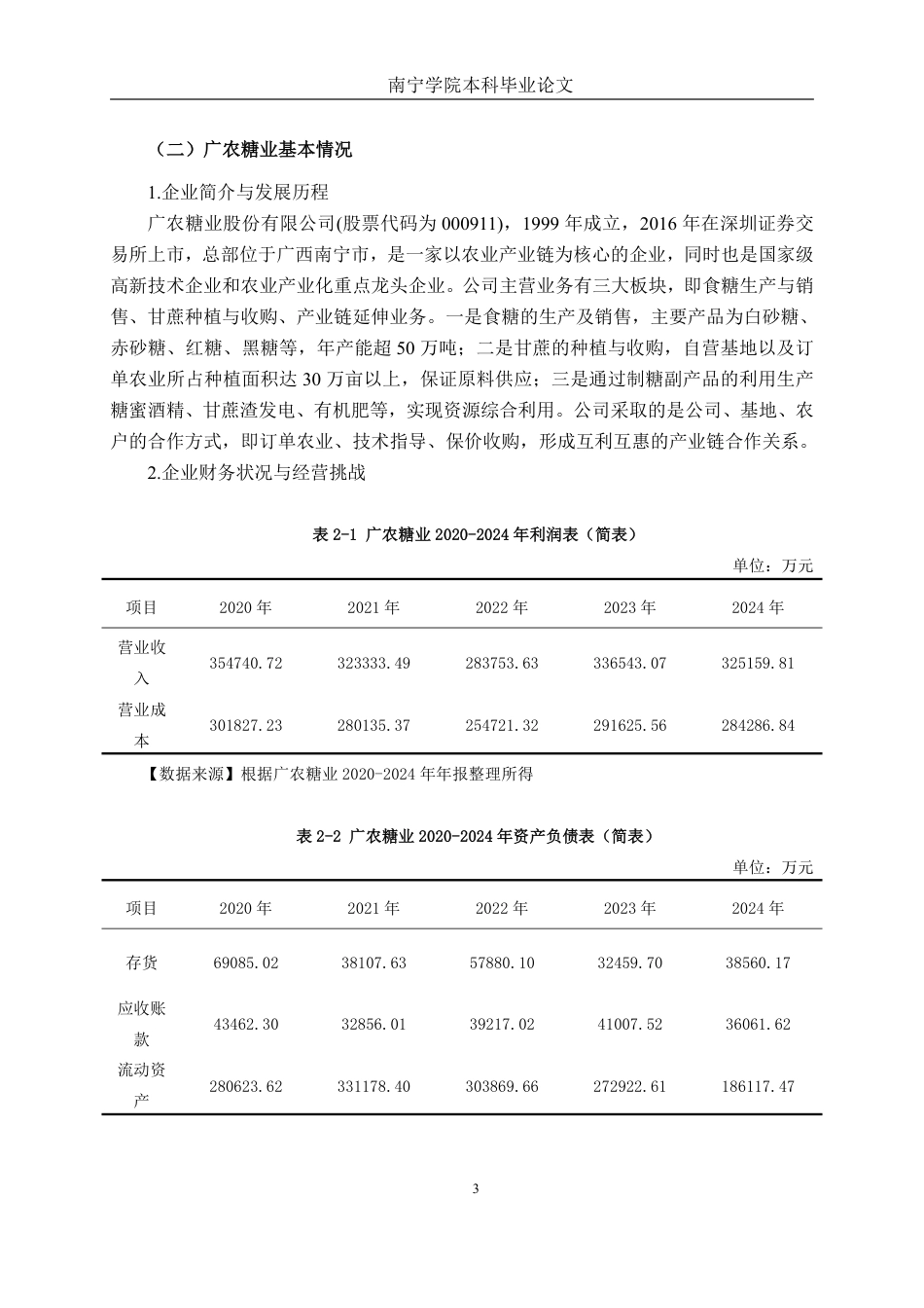 26年CH财务管理 中型农产品加工企业营运能力分析——以广农糖业为例终稿全日制-约19342字符.pdf_第6页