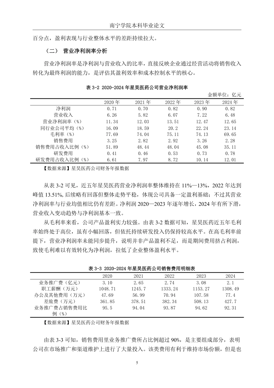 26年CH会计学 基于杜邦分析法的星昊医药公司盈利能力分析终稿全日制-约16132字符.pdf_第9页