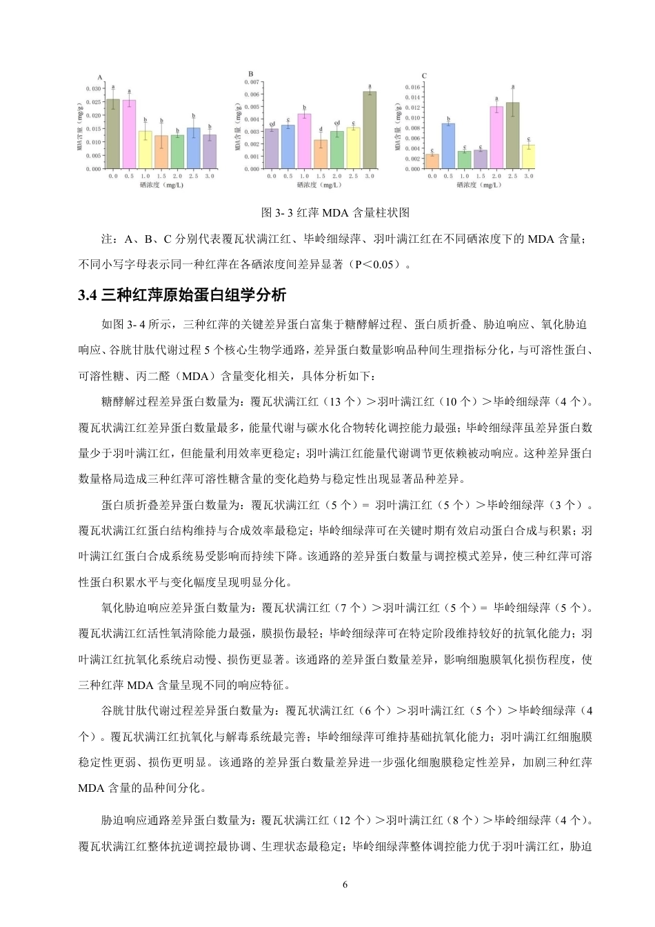 26年CH环境科学 硒处理对红萍蛋白含量及生理指标影响研究 -约13022字符.pdf_第9页
