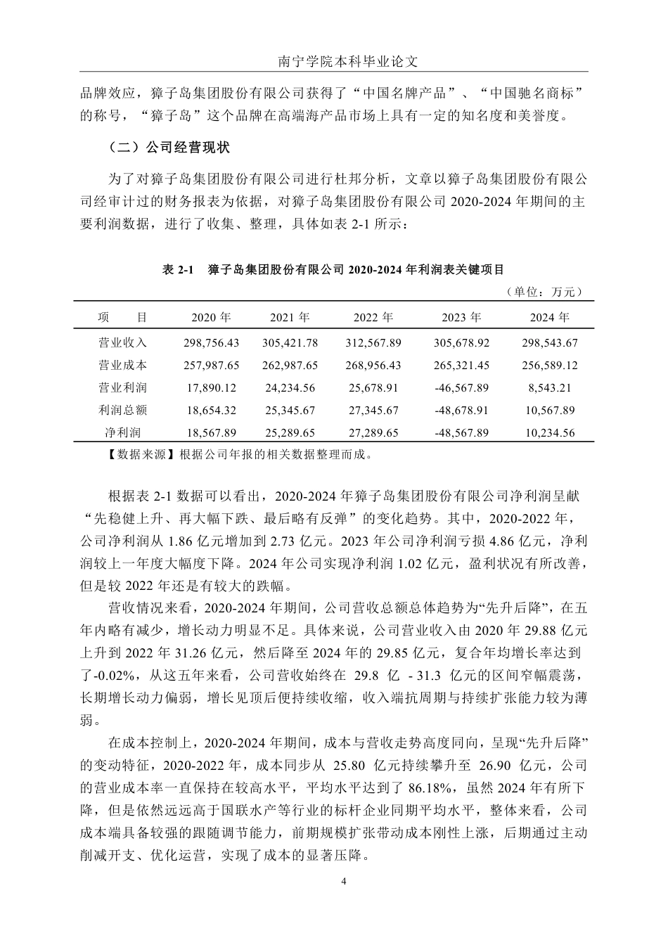 26年CH基于杜邦分析法的盈利能力分析——以獐子岛集团股份有限公司为例-约15371字符.pdf_第7页