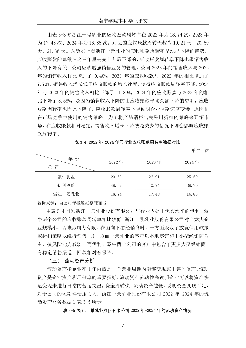 26年CH会计学 中型食品制造企业营运资金管理研究——以浙江一景乳业股份有限公司为例终稿全日制-约14719字符.pdf_第10页