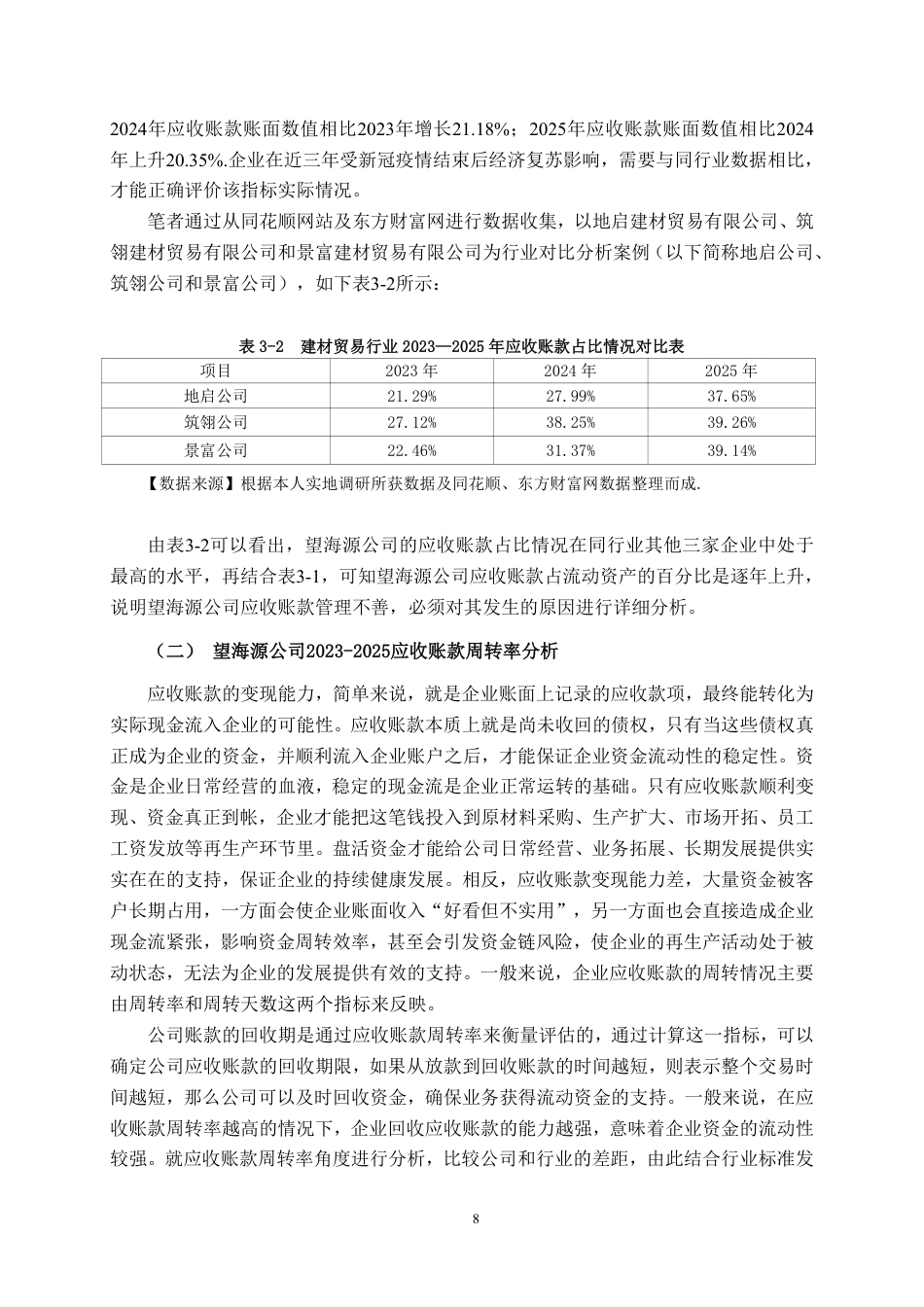 26年CH会计学 望海源建材贸易有限公司应收账款管理问题分析与对策研究终稿全日制-约20368字符.pdf_第10页