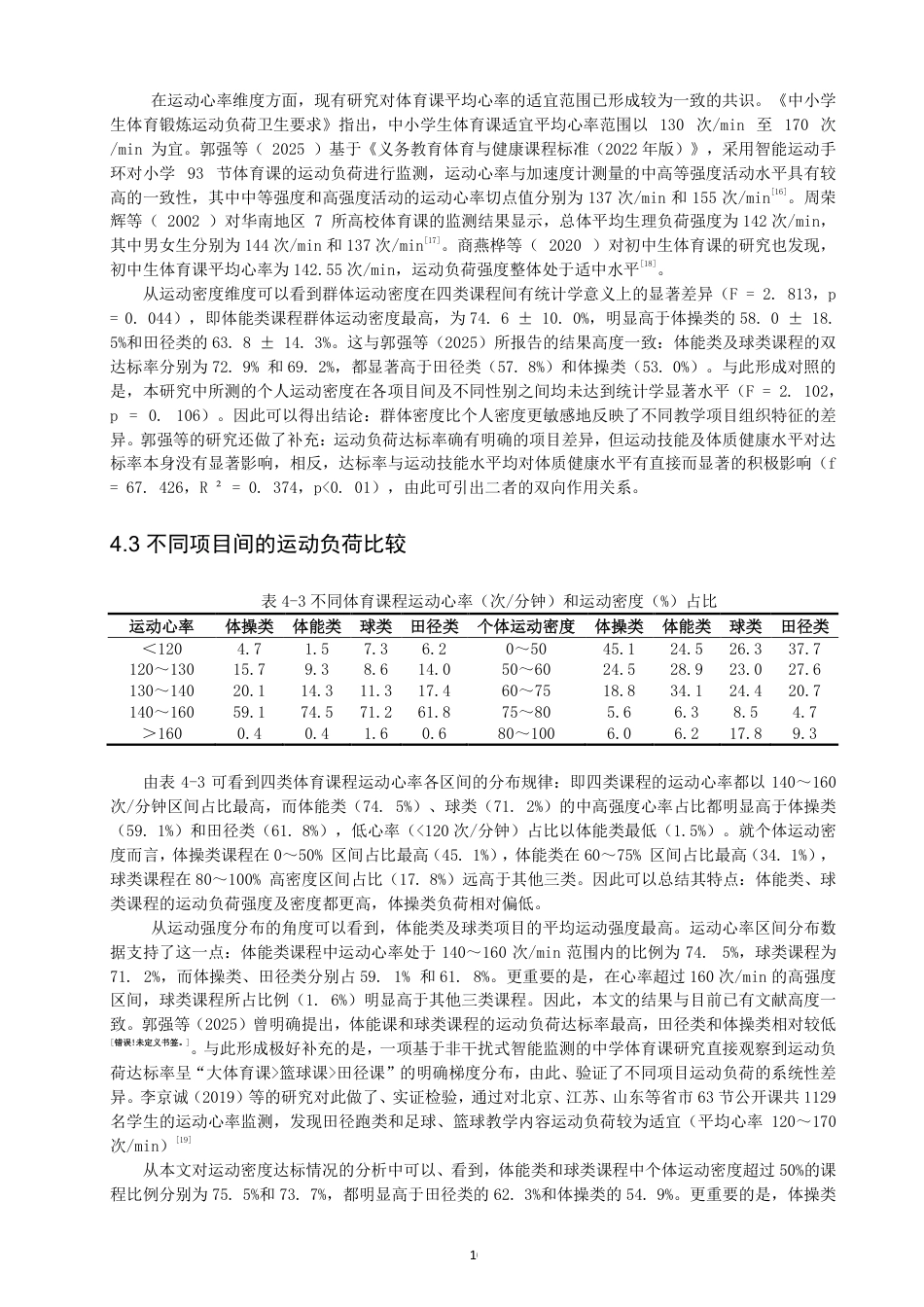 26年CH体育教育 泉州市中学体育课不同教学项目课堂运动负荷比较研究——以美岭中学为例-终稿全-约12759字符.pdf_第9页