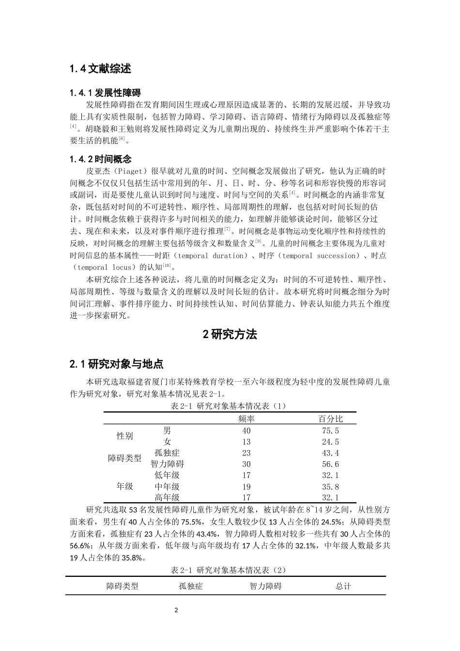 26年CH特殊教育 小学阶段发展性障碍儿童时间概念调查研究教育科学-终稿全(17961字).docx_第6页