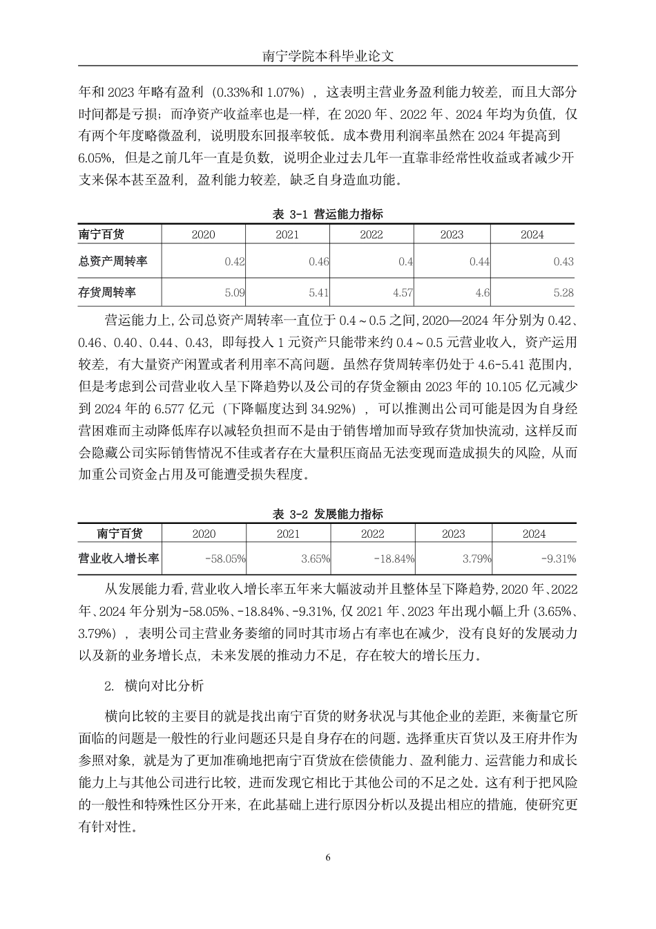 26年CH财务管理 传统零售企业财务风险评价与控制研究——以南宁百货为例终稿全日制-约16972字符.pdf_第10页