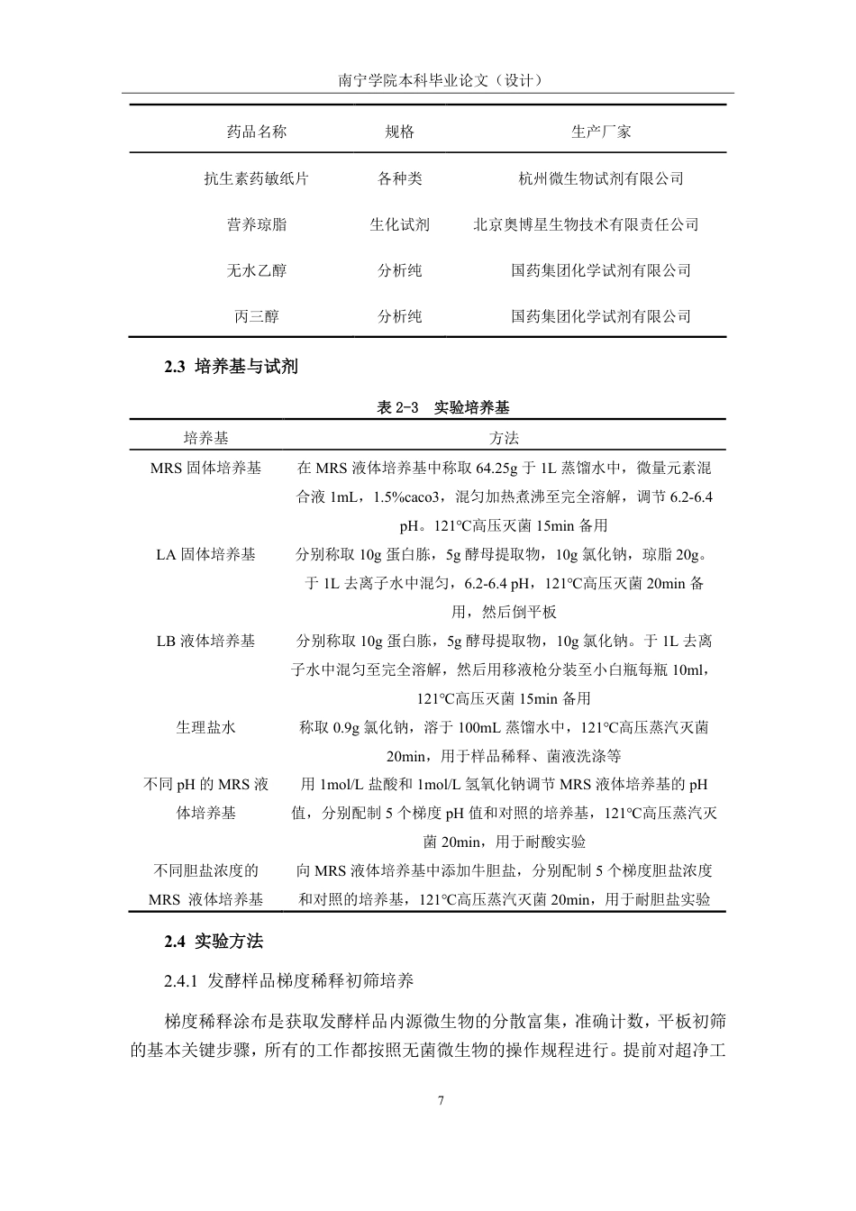 26年CH食品质量与安全 钦州市植物源发酵制品中益生菌的筛选及理化特性研究-约23678字符.pdf_第10页