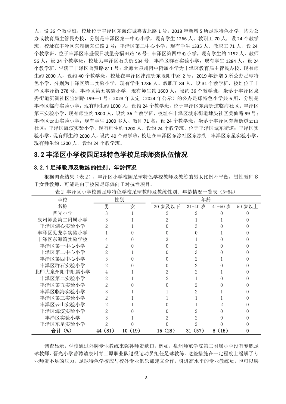 26年CH体育教育 泉州市丰泽区小学校园足球特色学校发展现状研究-终稿全-约14311字符.pdf_第7页