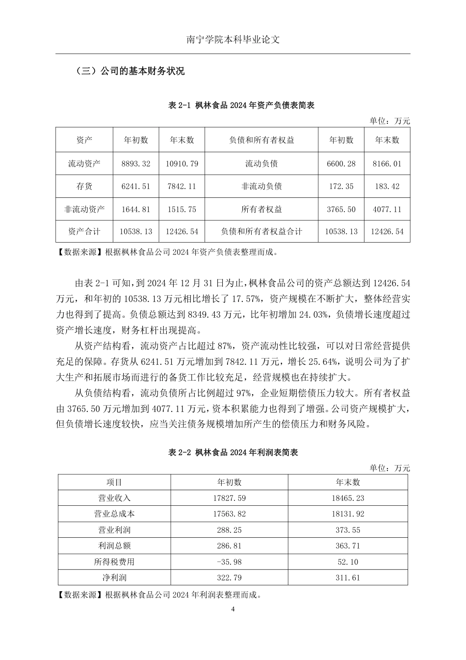 26年CH会计学 中型民营食品企业存货管理分析——以烟台枫林食品股份有限公司为例终稿全日制-约15190字符.pdf_第8页