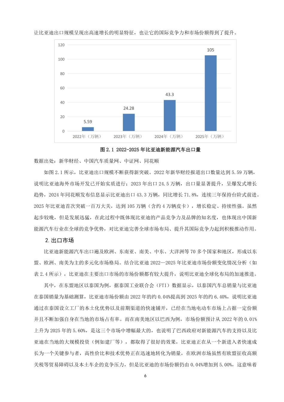 26年CH国际经济贸易 中国新能源汽车出口现状及对策——以比亚迪为例-非全-约21477字符.pdf_第9页