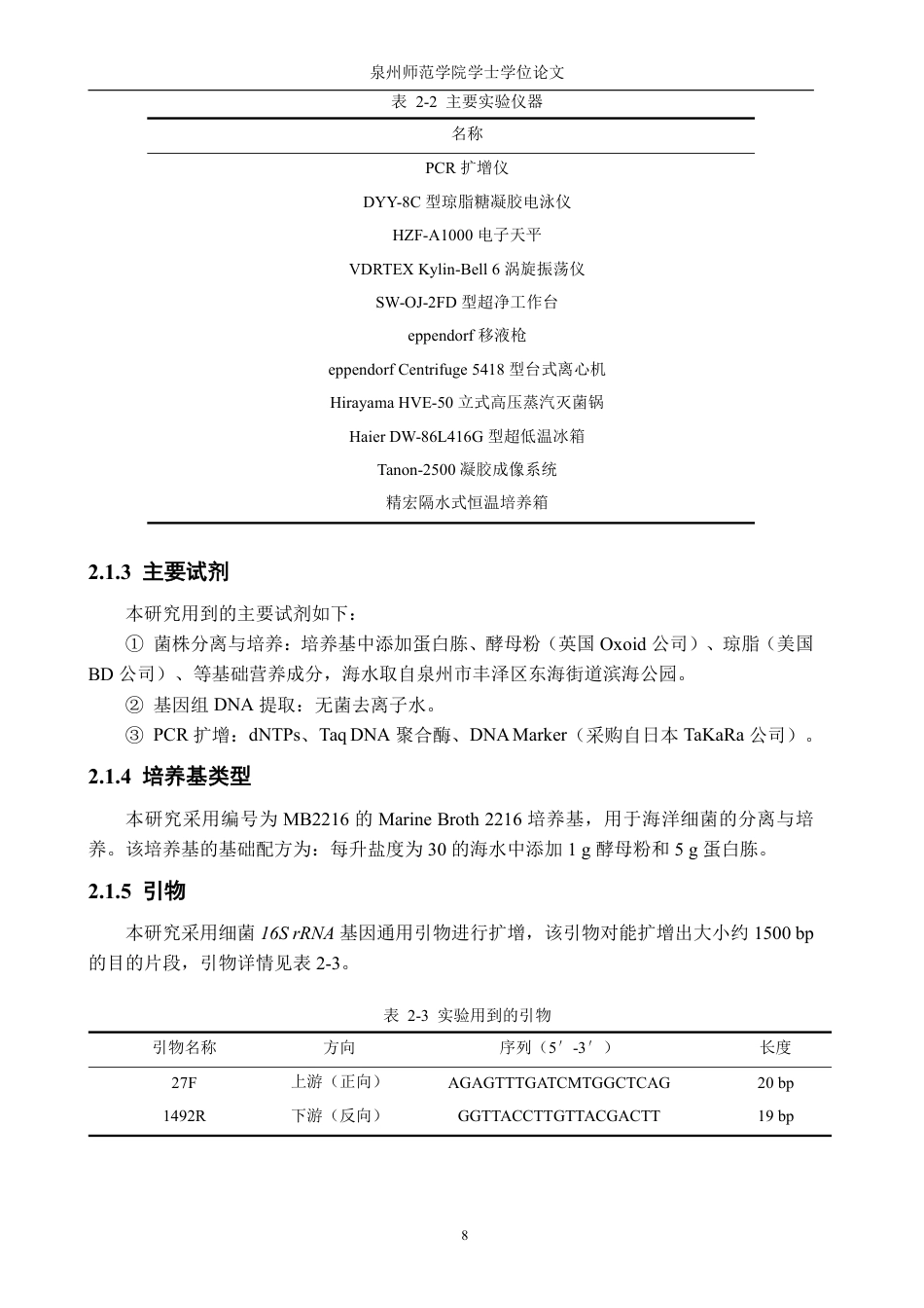 26年CH生物科学 晋江入海口红树林中细菌的分离培养与鉴定-终稿全日制-约13037字符.pdf_第8页