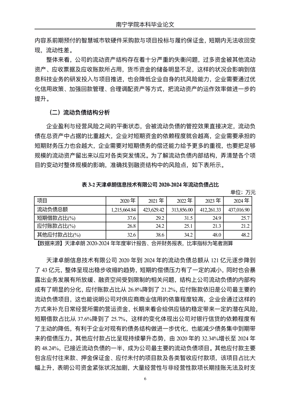 26年CH会计学 天津卓朗信息技术有限公司营运资金管理问题分析终稿全日制-约14325字符.pdf_第10页