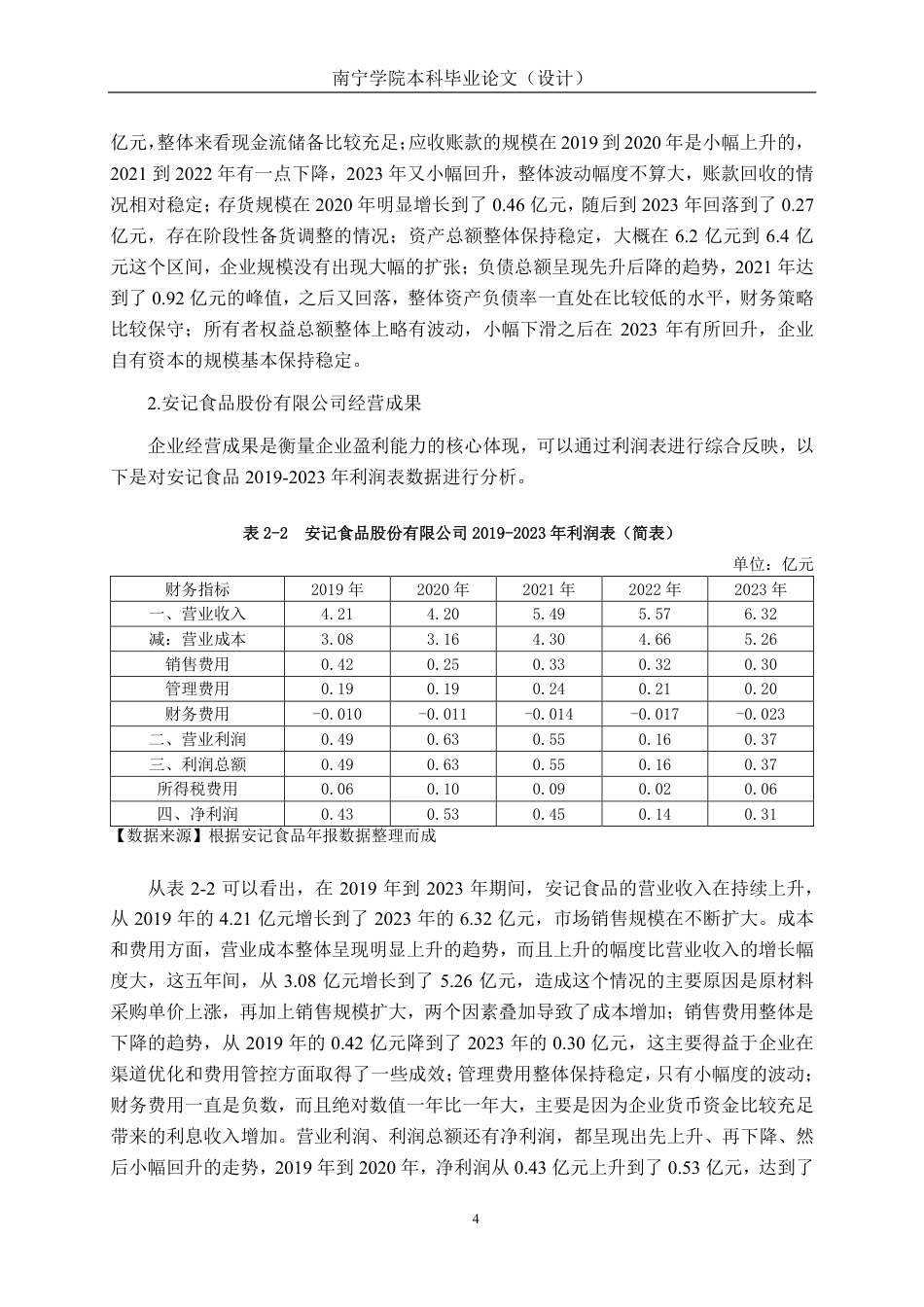 26年CH会计学 基于杜邦分析法的食品企业盈利能力分析——以安记食品股份有限公司为例终稿全日制-约15968字符.pdf_第8页