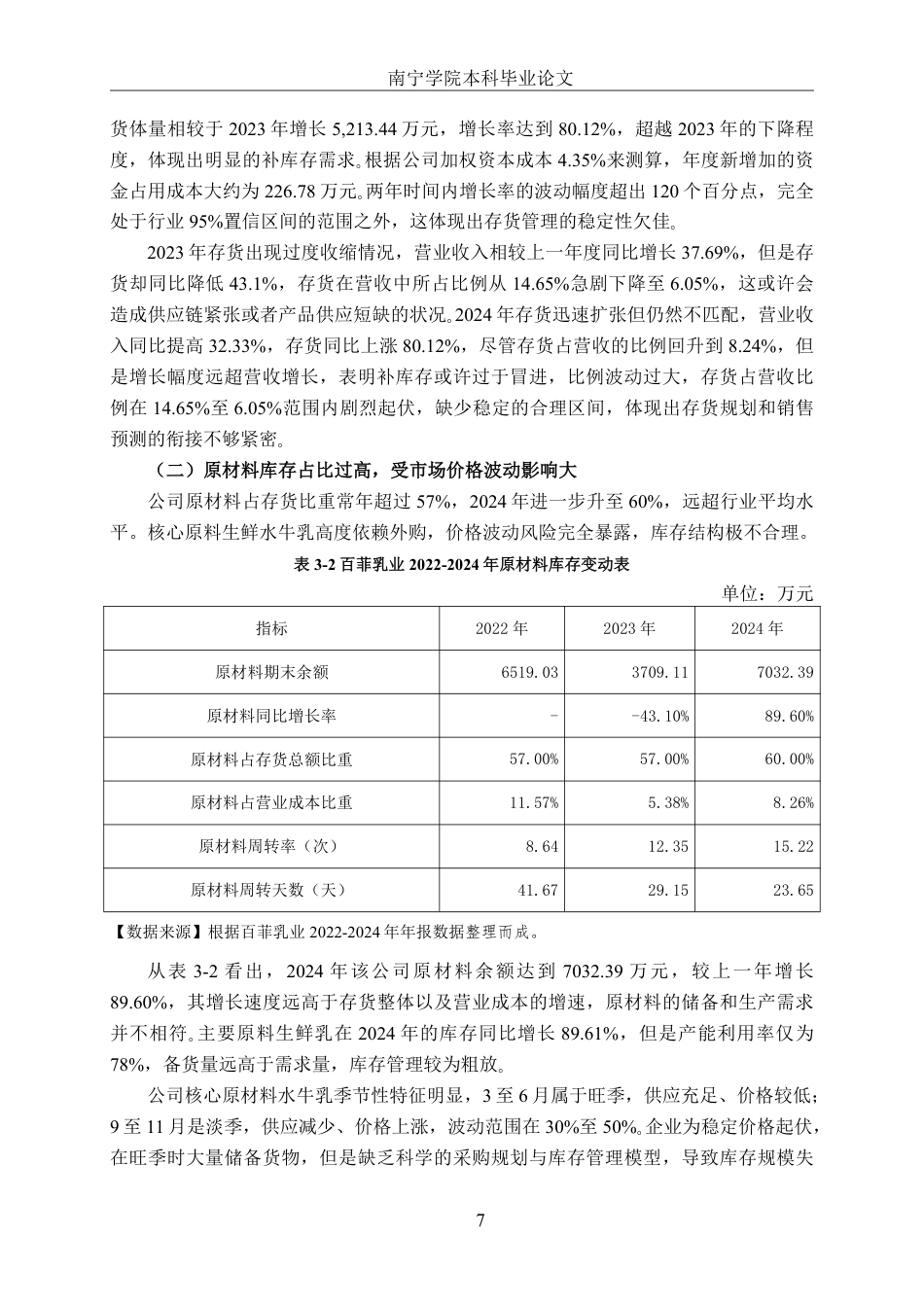 26年CH财务管理 中型乳制品生产企业存货管理分析——以广西百菲乳业股份有限公司为例终稿全日制-约14958字符.pdf_第10页