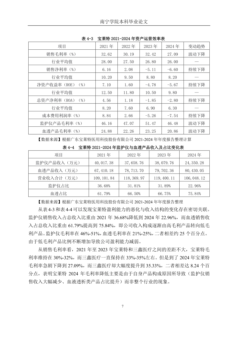 26年CH会计学 专用设备制造企业盈利能力分析——以广东宝莱特医用科技股份有限公司为例终稿全日制-约22899字符.pdf_第10页