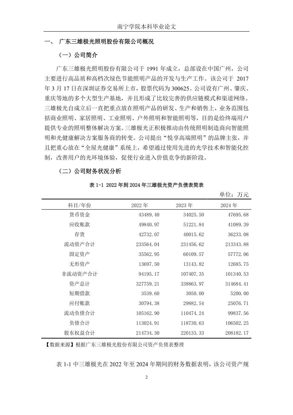 26年CH财务管理 大型照明制造企业盈利能力存在的困境及对策分析 ——以广东三雄极光照明为例终稿全日制-约16608字符.pdf_第5页