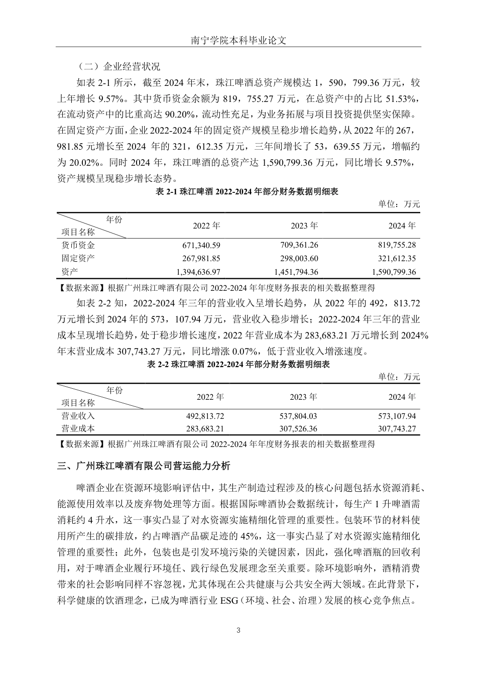 26年CH会计学 ESG视角下广州珠江啤酒股份有限公司营运能力分析终稿全日制-约13555字符.pdf_第6页