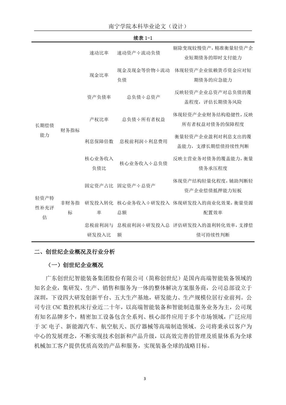 26年CH会计学 轻资产制造企业偿债能力评估与优化研究——以创世纪企业为例终稿全日制-约24602字符.pdf_第7页