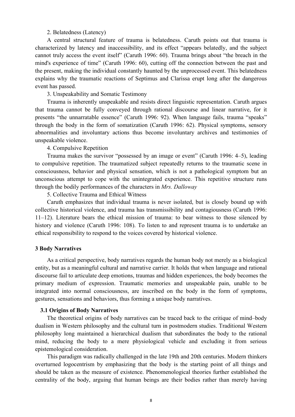 26年CH英语终稿全 创伤理论视野下《达洛维夫人》中的身体叙事-约65297字符.pdf_第10页