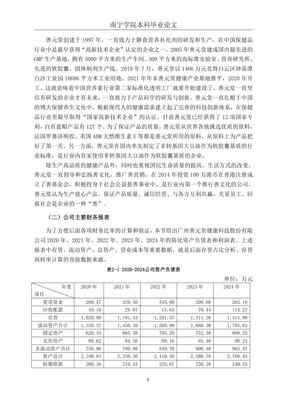 26年CH会计学 食品制造业企业存货管理问题分析——以广州善元堂健康科技股份有限公司为例终稿全日制-约16282字符.pdf_第6页