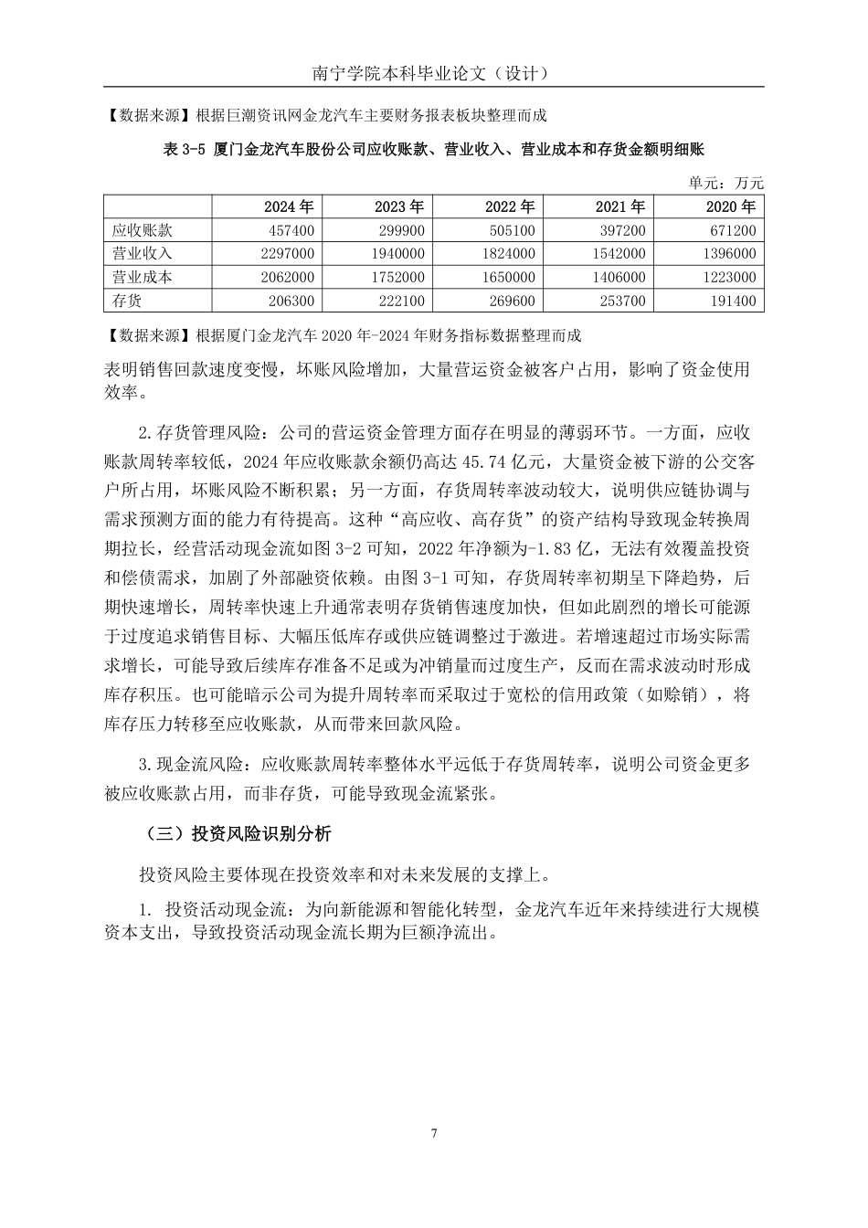 26年CH会计学 厦门金龙汽车股份公司财务风险及防范对策分析终稿全日制-约16838字符.pdf_第10页