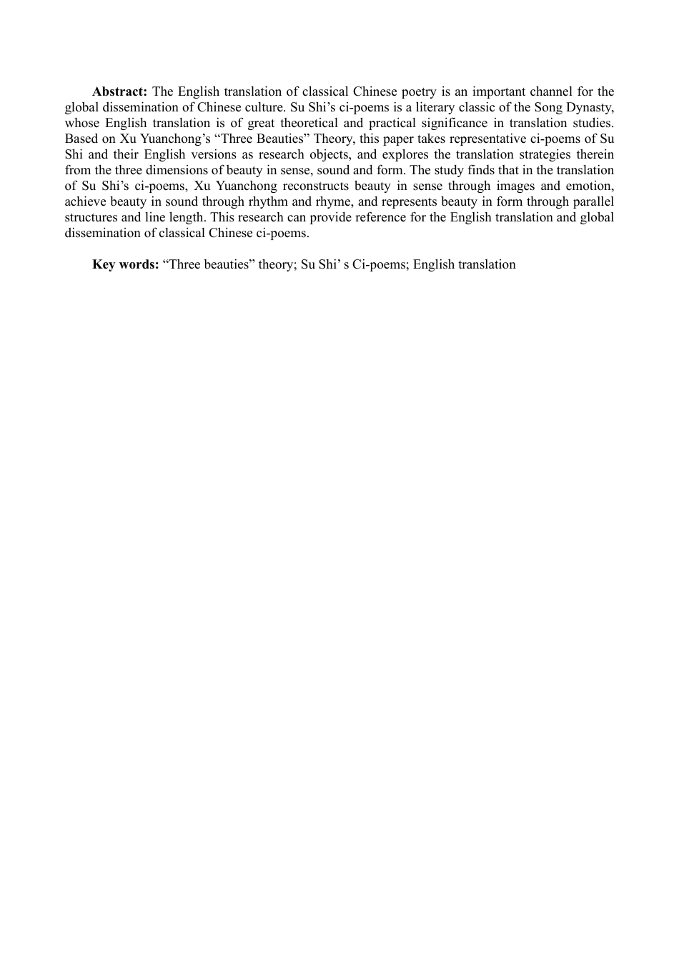 26年CH英语终稿全 “三美”论视角下苏轼词英译研究-约47172字符.pdf_第2页