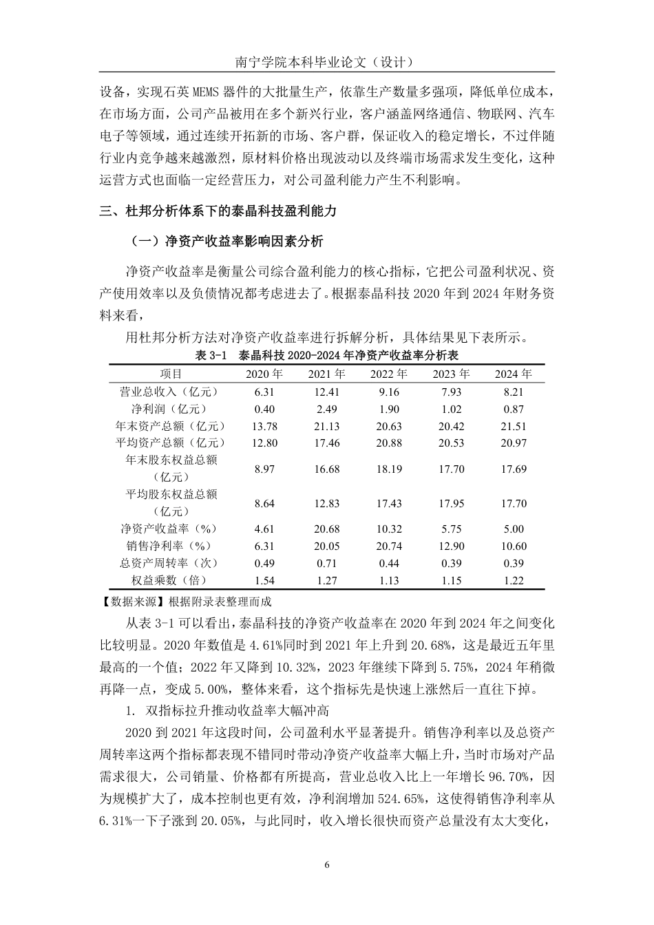 26年CH会计学 泰晶科技股份有限公司盈利能力分析终稿全日制-约25256字符.pdf_第10页