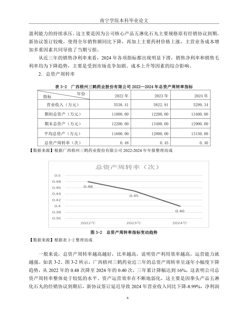 26年CH财务管理 基于杜邦分析法的中型医药生物行业盈利能力分析——以广西梧州三鹤药业股份有限公司为例终稿全日制-约13363字符.pdf_第9页